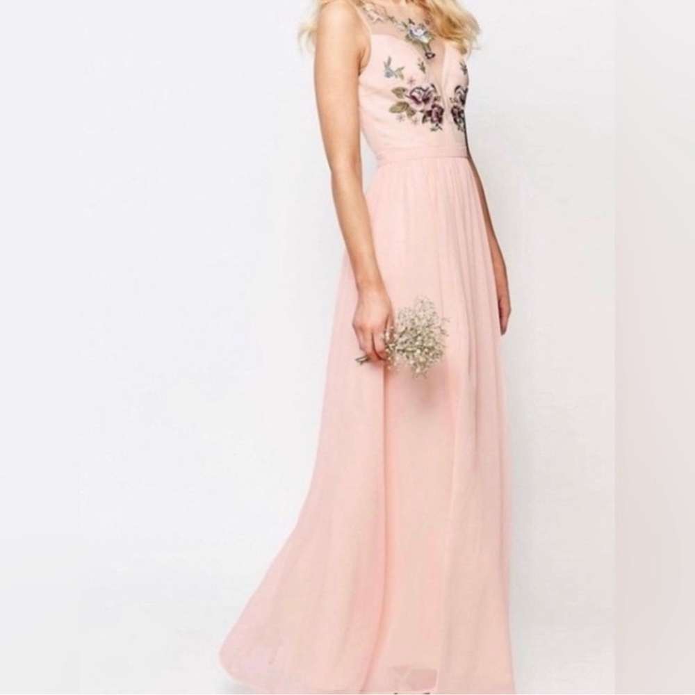 Chi Chi London pink formal dress size UK 14 NWT